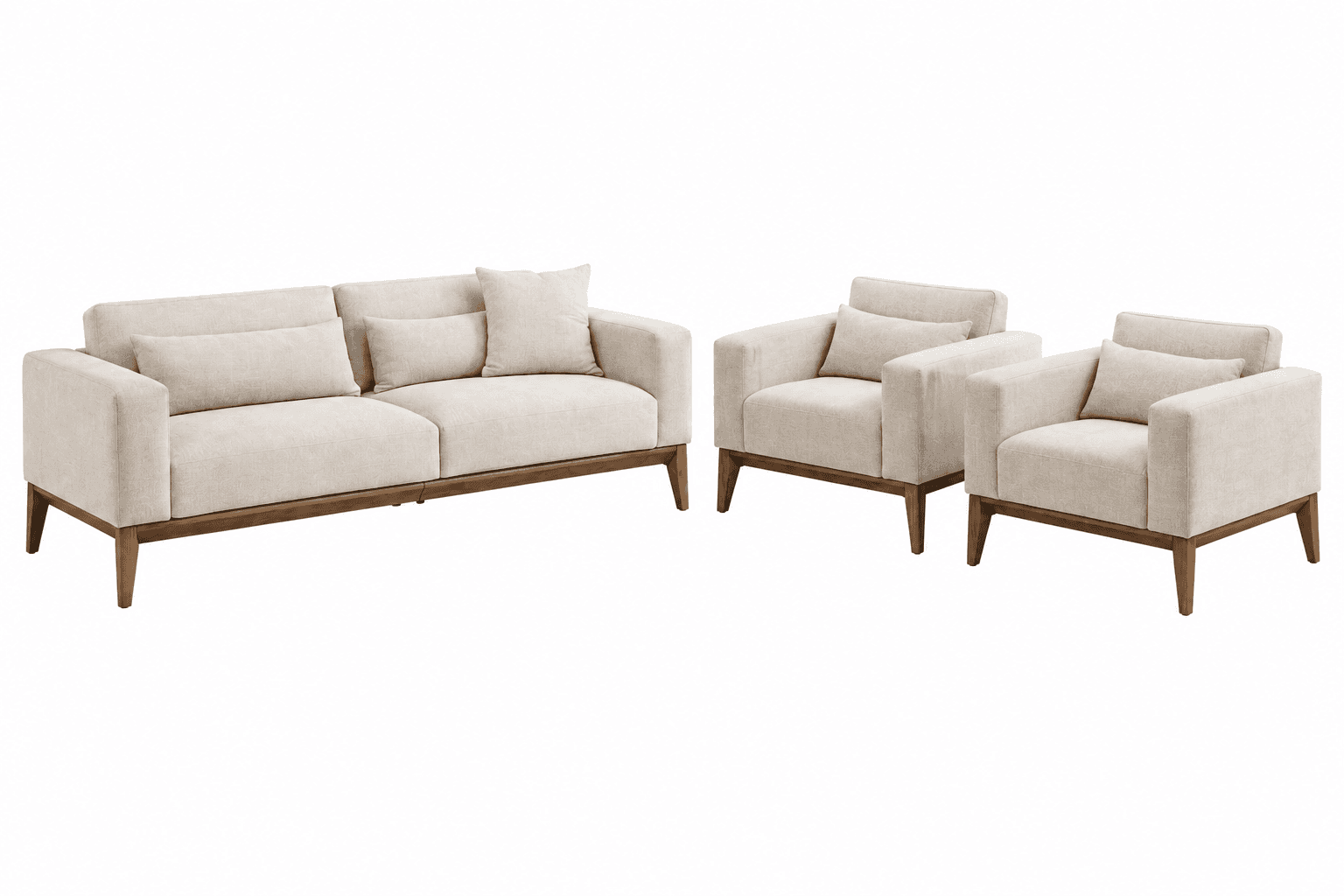 Veloro Wooden Base Sofa (3+2)