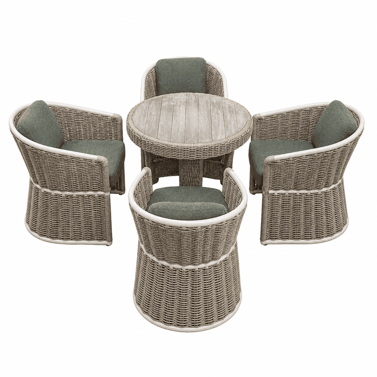 WILLOW WEAVE SEATING- SET OF (4+1)
